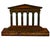 Neoclassical Antique Neoclassical Pantheon Style Temple Facade Architectural Salvage Bookends - A Pair For Sale - Image 3 of 13