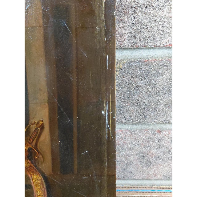 Antique Oil on Metal Gerrit Dou-Style "The Violin Player" For Sale - Image 10 of 10