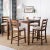 Wood Indoor Pub Set in Brown & Beige - 5 Pieces For Sale - Image 7 of 8