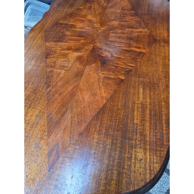 Antique Edwardian Style Console Parlor Library Table For Sale - Image 9 of 14