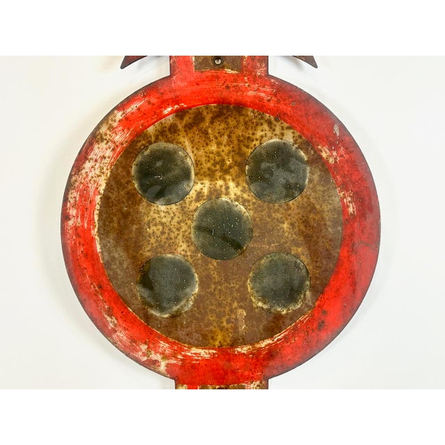 Antique German Military Road Sign, 1940s For Sale - Image 4 of 8