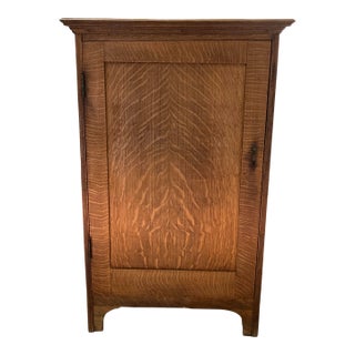 Antique Quarter-Sawn Oak Sheet Music Cabinet – Arts & Crafts Mission Style, Circa 1900s For Sale