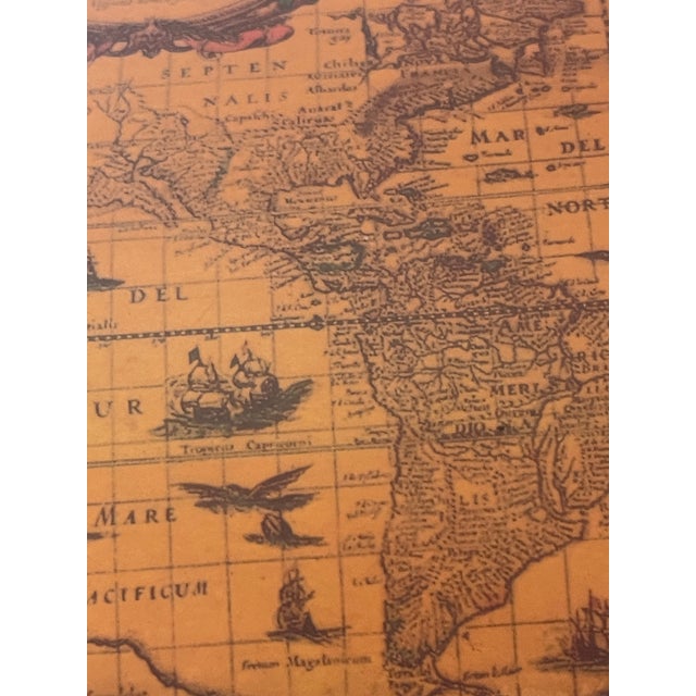 1960s Conquistadores Sea Shell Treasure Box With Map For Sale - Image 4 of 5