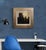 Textile Mid Sized Framed Square Abstract Landscape on Canvas. For Sale - Image 7 of 9