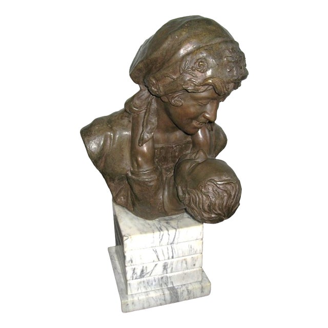 Unidentified, Maternity Bust, Late 19th Century, Bronze For Sale