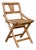 Vintage Bohemian Folding Wooden Children's Chair, 1950s For Sale