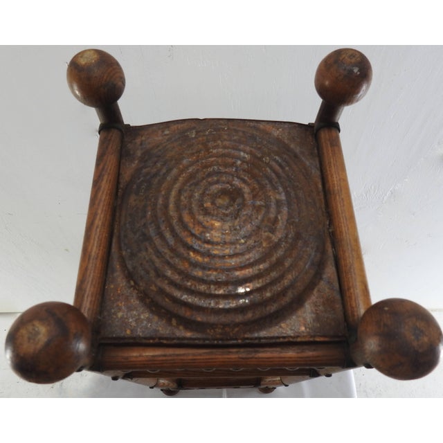 Wood Arts & Crafts Stick and Ball Umbrella Stand For Sale - Image 7 of 10