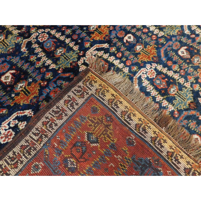 Antique Handmade Persian Gallery Rug For Sale - Image 11 of 13