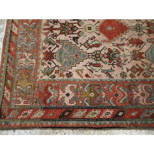 Early 20th Century Galerie Shabab Collection Early 20th Century Handmade Persian Malayer Accent Rug For Sale - Image 5 of 7