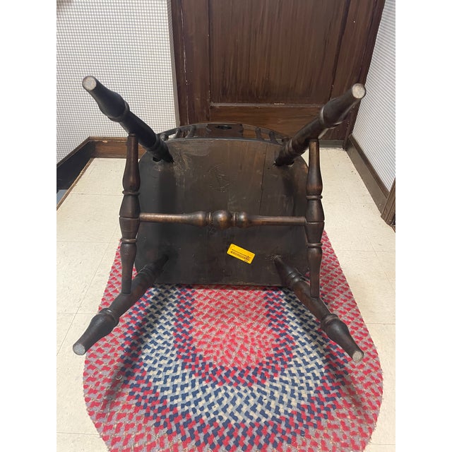 Wood Mid-Century Nichols & Stone Windsor Arm Chair For Sale - Image 7 of 10