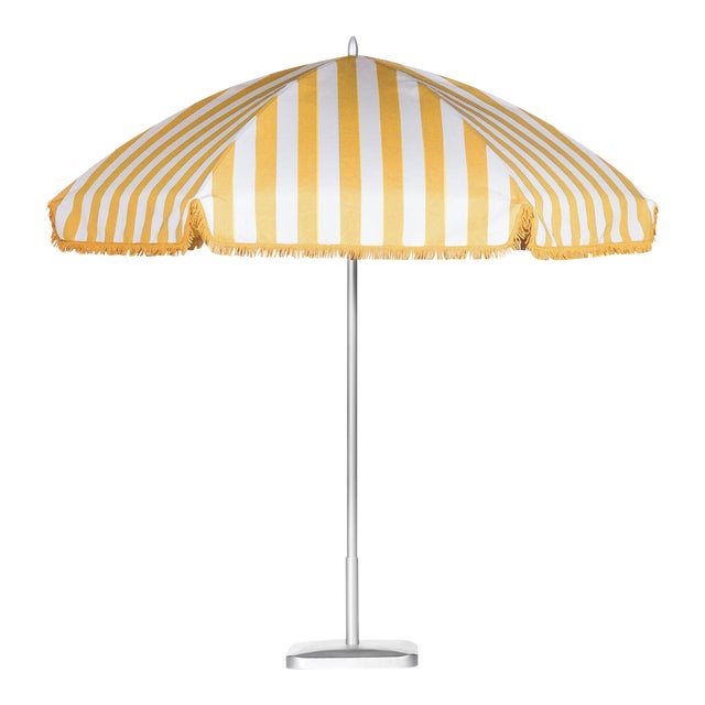 Monte Carlo Gold 9 Patio Umbrella Light Yellow White Chairish