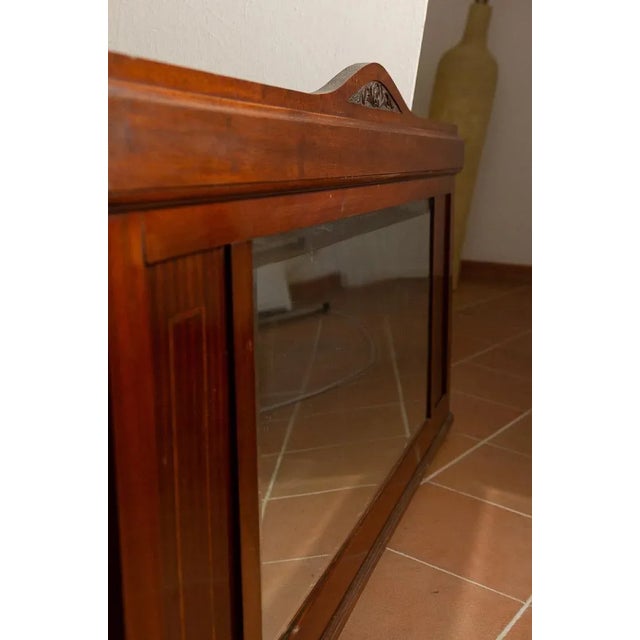 Liberty Sideboard in Oak Veneered Walnut with Mirror, 1930s For Sale - Image 6 of 11