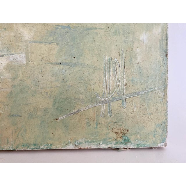 Abstract 1960s French Impasto Oil Painting For Sale - Image 3 of 6