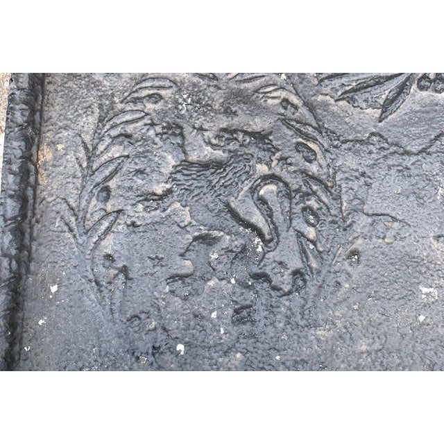 Antique Cast Iron Fireplace Backplate, 1700s For Sale - Image 6 of 15