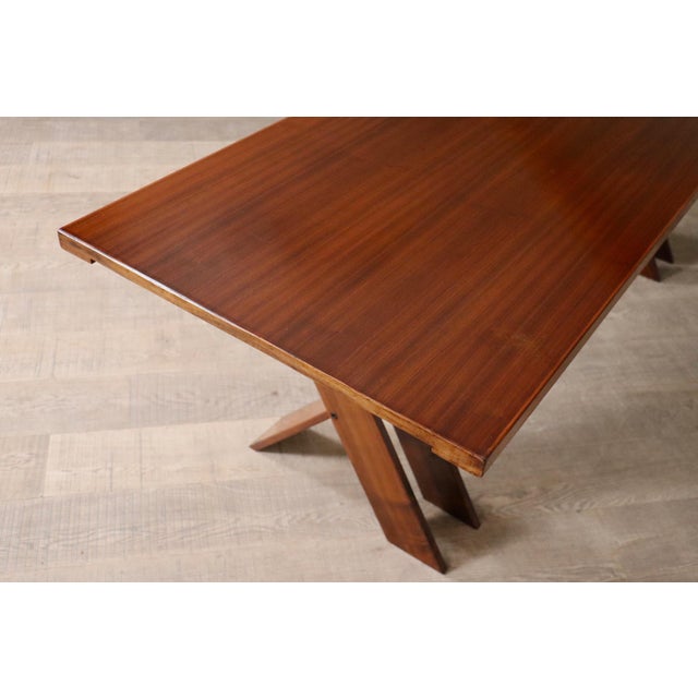 TL58 Dining Table in Walnut by Marco Zanuso for Poggi, Italy, 1960s For Sale - Image 11 of 14