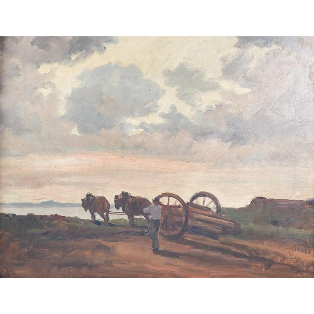 Vittorio Buora, Country Landscape, 1947, Oil Painting on Canvas, Framed For Sale - Image 11 of 18