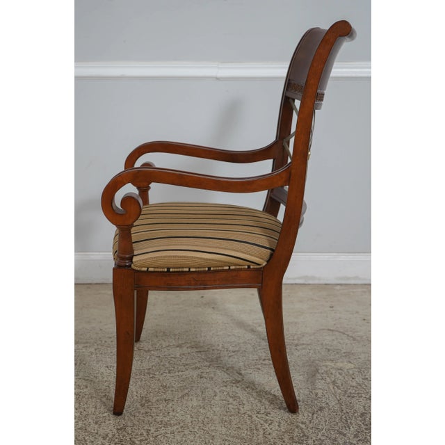 Traditional Set of 6 Hekman Regency Style Dining Room Chairs For Sale - Image 3 of 12