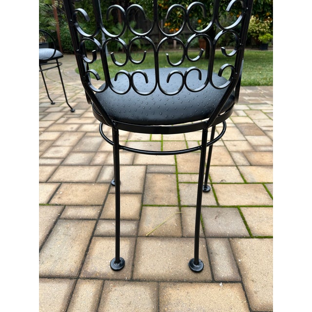 Onyx 1960’s Arthur Umanoff Grenada Style Chairs- Set of 4 For Sale - Image 8 of 12