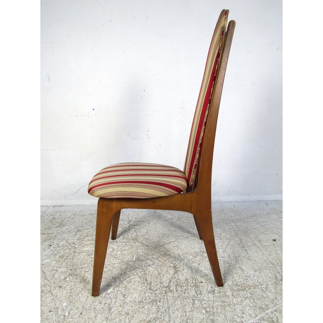 Mid 20th Century Highback Dining Chairs Attributed to Adrian Pearsall - 6 Pieces For Sale In New York - Image 6 of 11