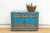 Wood Charming Vintage Cerulean Asian Sideboard For Sale - Image 7 of 7