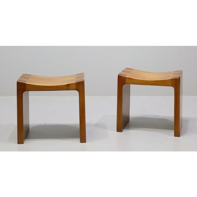 Italian Stools by Giuseppe Rivadossi, 1970, Set of 2 For Sale - Image 6 of 12