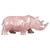 Rose Quartz Rhino: Measures: 7.5" x 2.25" x 3.25".