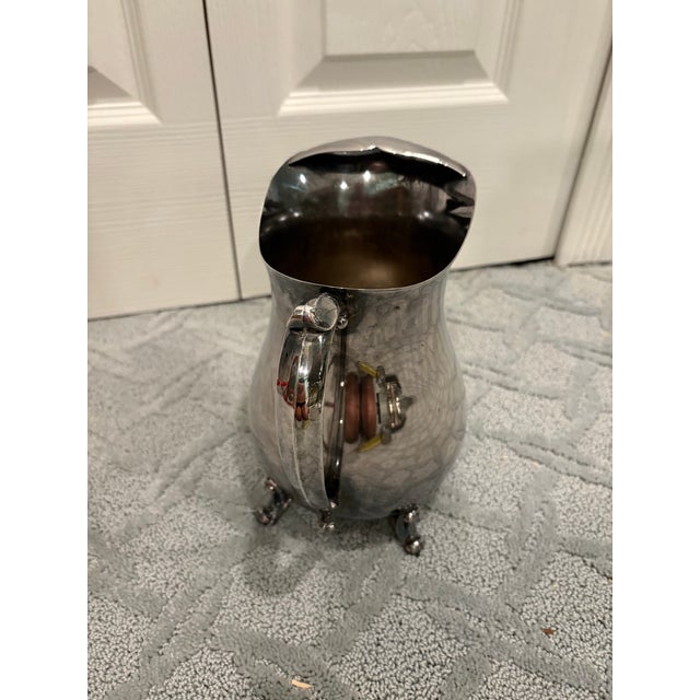 Late 20th Century Silverplate Water Pitcher For Sale - Image 4 of 6