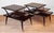 1950s Mid-Century Mahogany Sunburst Bentwood 3-Tier End Tables - A Pair For Sale - Image 5 of 13