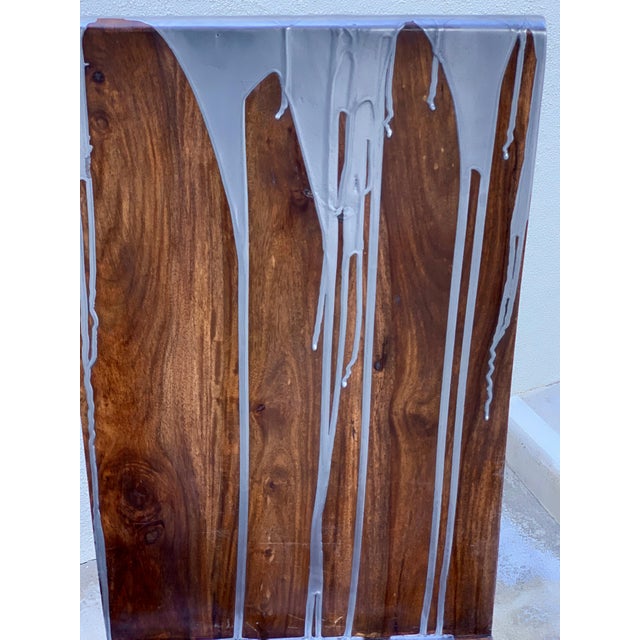 Wood Early 20th Century Acacia Wood Chairs For Sale - Image 7 of 17