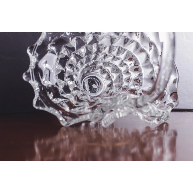 Ercole Barovier Rostrato Murano Italian Glass Basket Centerpiece Vase, 1940s For Sale - Image 10 of 13