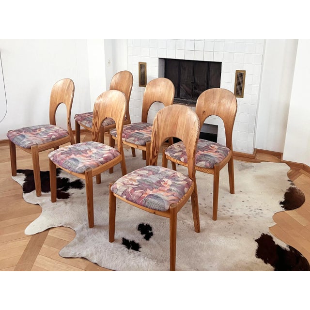 Set of 6 1970s Niels Koefoed Dining Chairs in Pine for Koefoed's Hornslet Denmark For Sale - Image 11 of 11