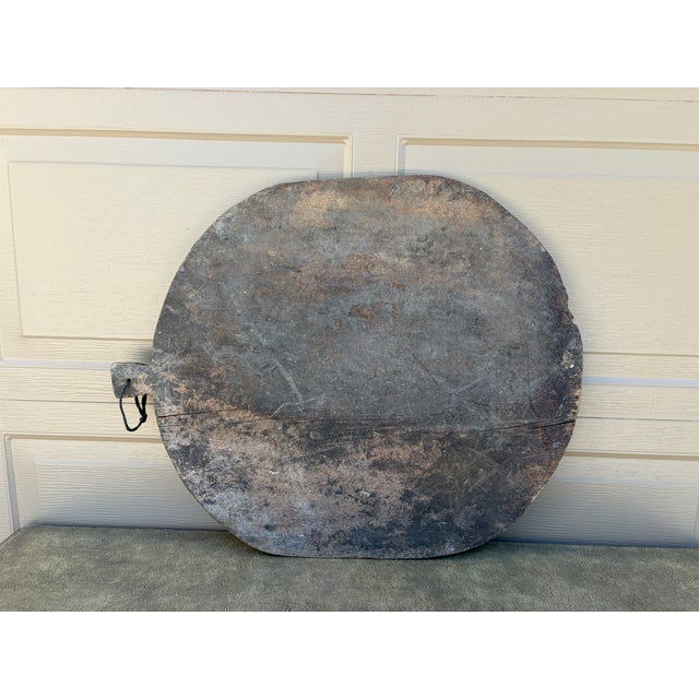 Brown Late 19th Century French Country Rustic Wooden Bread Board For Sale - Image 8 of 12