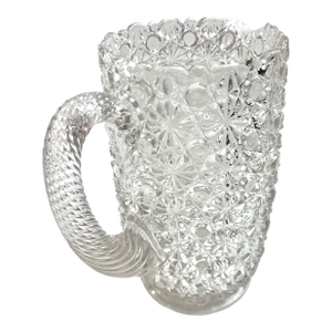 Large 9” Vintage Fenton Large Daisy & Button Water Pitcher