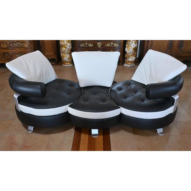 Italian Three-Seater Sofa by Mario Spinelli for Formenti, 1980 For Sale - Image 6 of 18