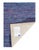Modern Pasargad DC Blue Sari-Silk Modern Flat Weave Runner For Sale - Image 3 of 3