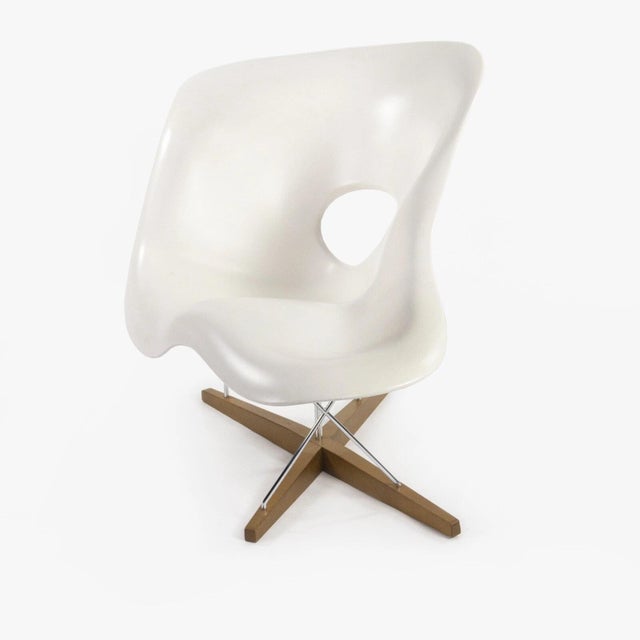 "Acquire a modern masterpiece without the wait. This 100% authentic Herman Miller Eames Lounge Chair and Ottoman was...