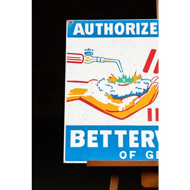 1950s-1960s; Betterway Insulation Co. - Genola, UT Painted tin lithograph sign advertising Insul-Rite Insulation,...