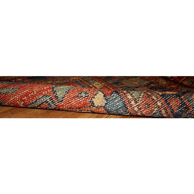 Persian 1920s, Handmade Antique Persian Lilihan Runner 3.3' X 10.2' For Sale - Image 3 of 5