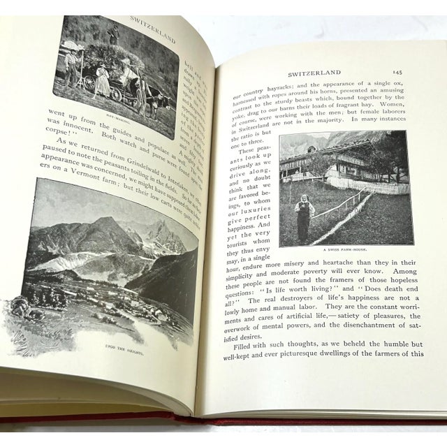 Antique Red Decorative Library Books – John L. Stoddard Set of 15 For Sale - Image 9 of 11
