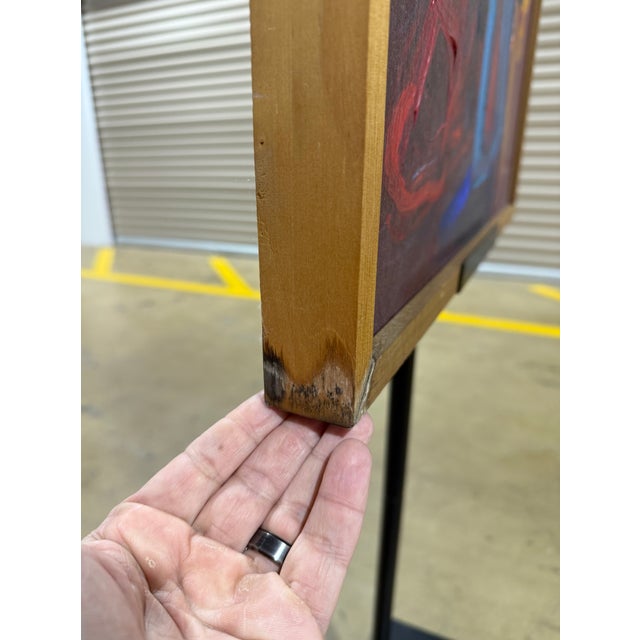 Blue 1980s Blue Man by Virginia Cohn Parkum(1943-2025) For Sale - Image 8 of 12