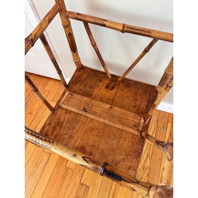 Late 19th Century Bamboo Corner Chair Victorian 19th Century For Sale - Image 5 of 9