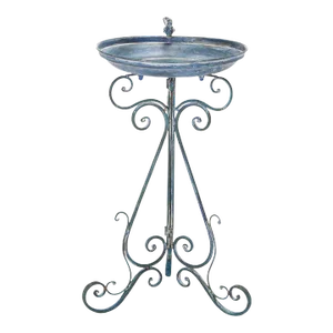 Ashlan Bird Bath - Mossy Blue