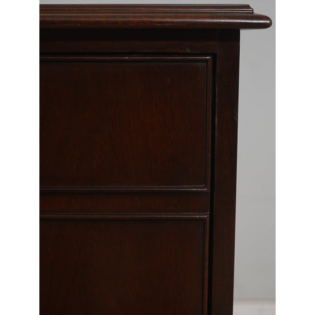 Councill Craftsmen Attributed Mahogany Kneehole File Credenza For Sale In Philadelphia - Image 6 of 16