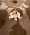 Mid 20th Century Italian Handmade Porcelain & White Murano Style Glass Daisy Chandeliers - a Pair For Sale - Image 15 of 17