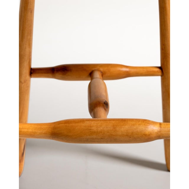 1950s Scandinavian Birch Stool, 1950s For Sale - Image 5 of 8