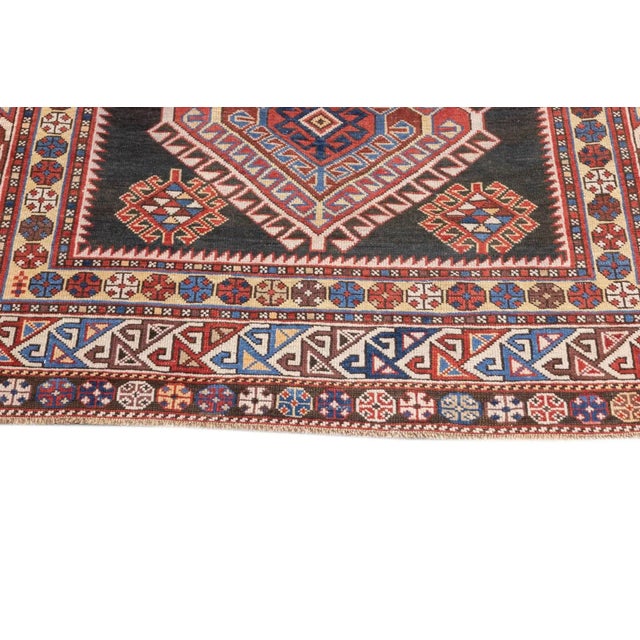 Textile Antique Shirvan Rug 4' x 9' For Sale - Image 7 of 12