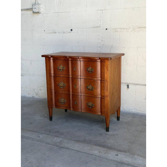 Vintage Danish Modern Teak Bachelor Chest Nightstand Dovetail Drawers MCM Denmark For Sale In Los Angeles - Image 6 of 10