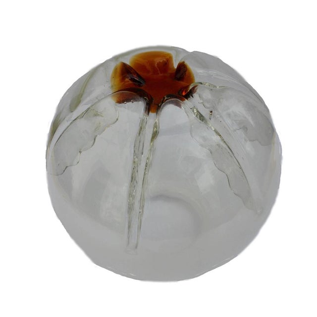 Orange Pendant Light from Mazzega, 1967 For Sale - Image 8 of 11