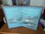 An exquisite, authentic mid-century Shōwa-era Japanese Byōbu (folding table screen) featuring a serene, hand-painted...