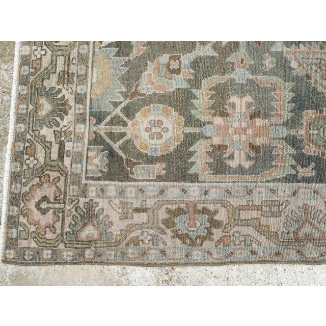 Mid 20th Century Galerie Shabab Collection Mid-20th Century Persian Malayer Accent Rug For Sale - Image 5 of 7